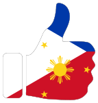 Thumbs Up Philippines With Stroke